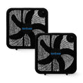 Black 3 Speed 20in Floor Box Fan, 2 Pack S988229