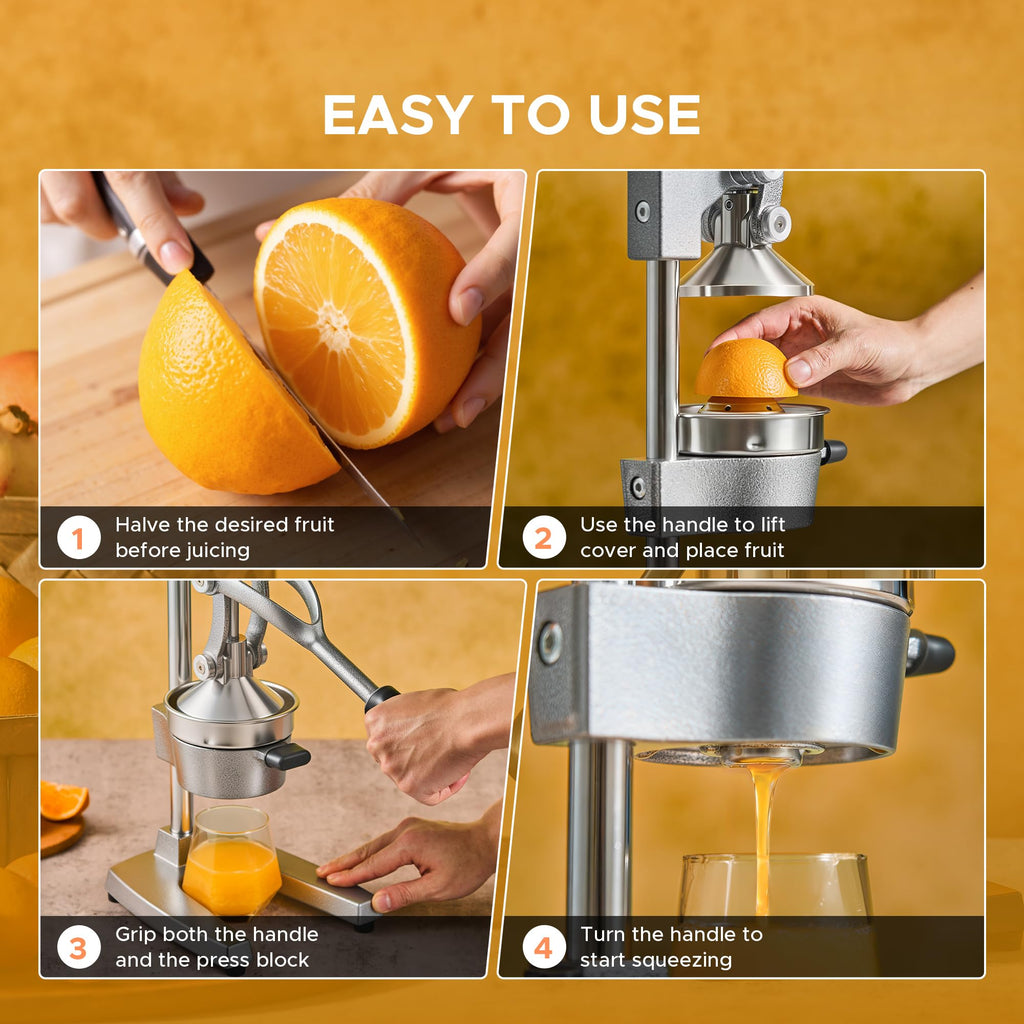 Cast Iron Manual Citrus Juicer with Strainer Q35592