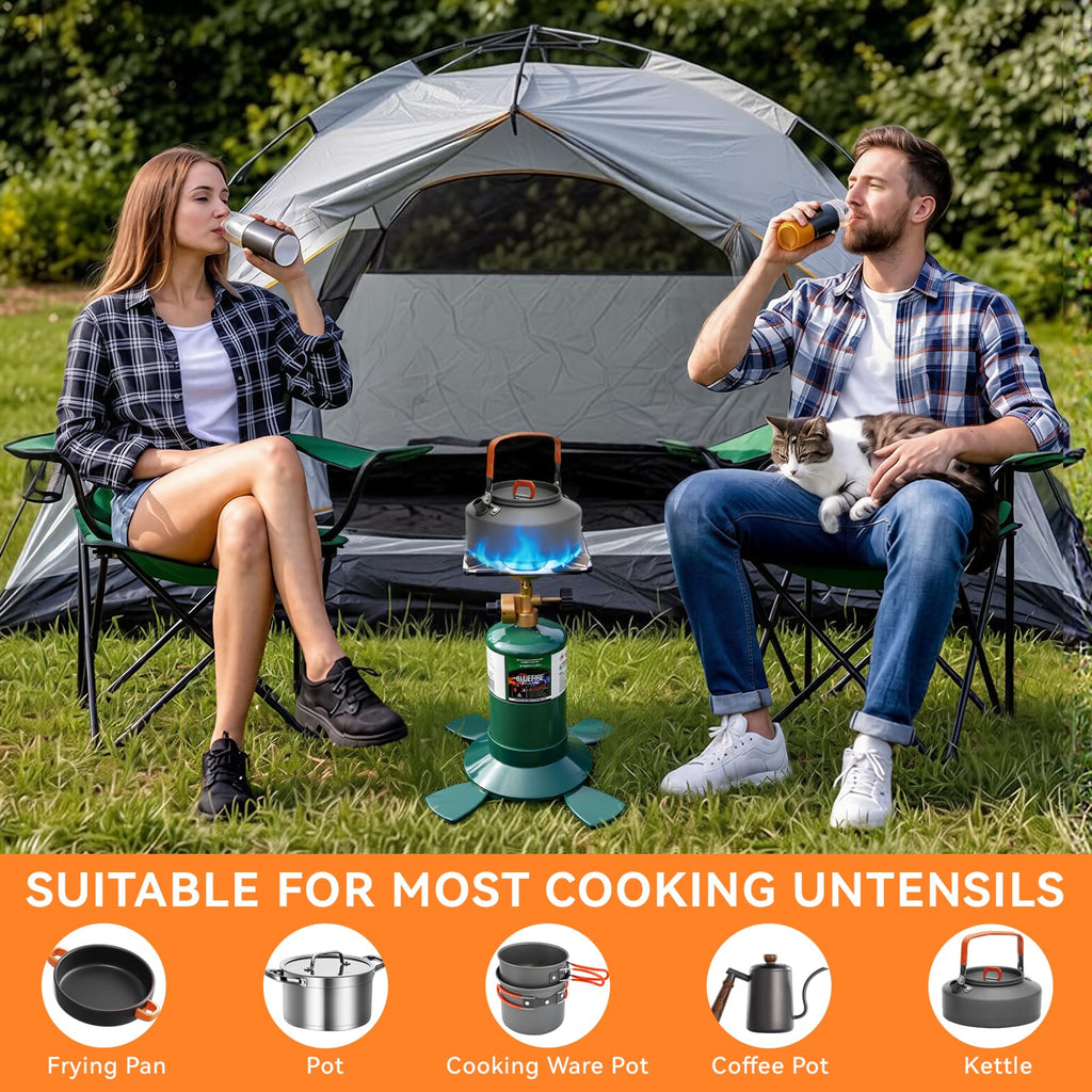 Portable 10000BTU Single Burner Propane Camping Stove I73029