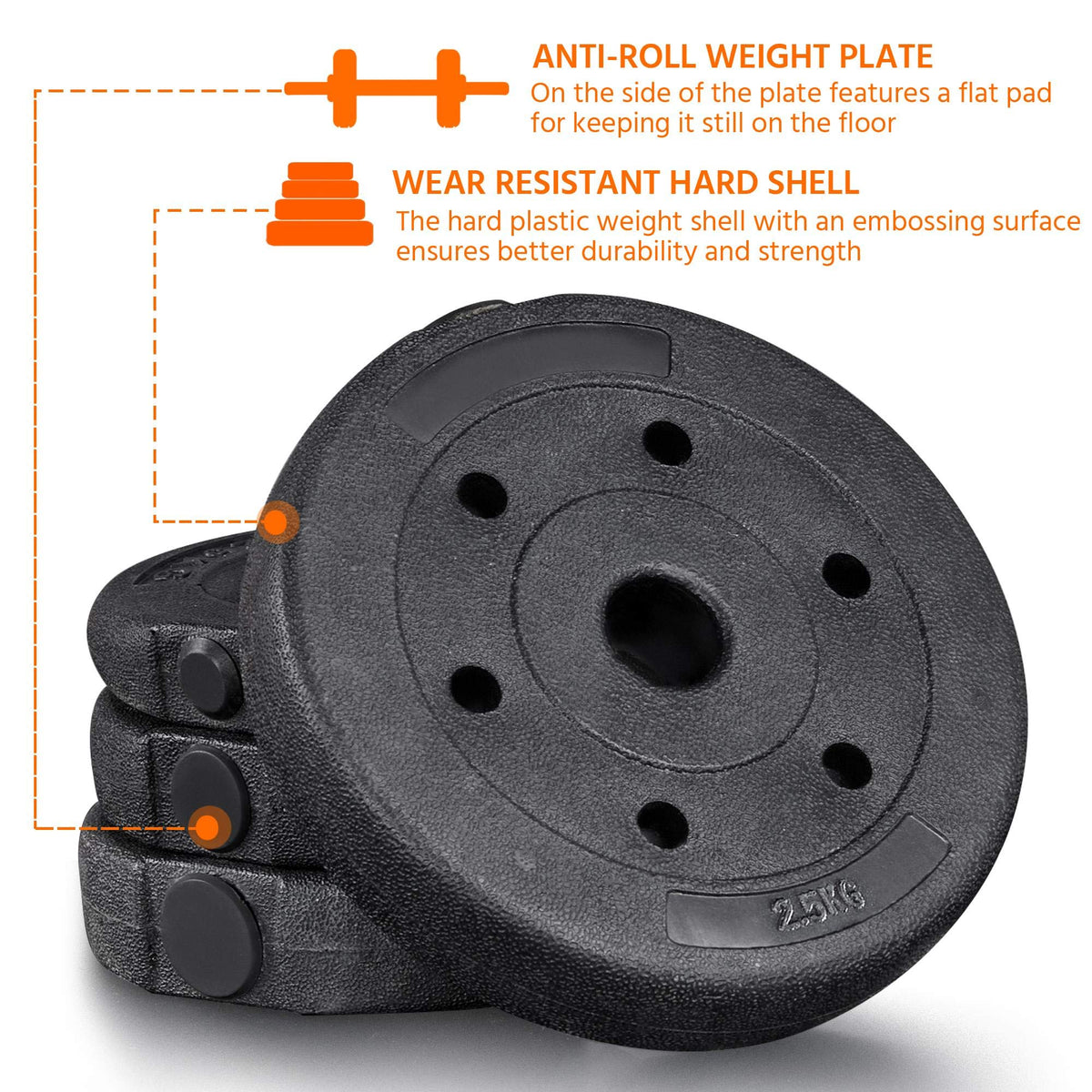 Adjustable Dumbbell Set with Spinlock Collars N997