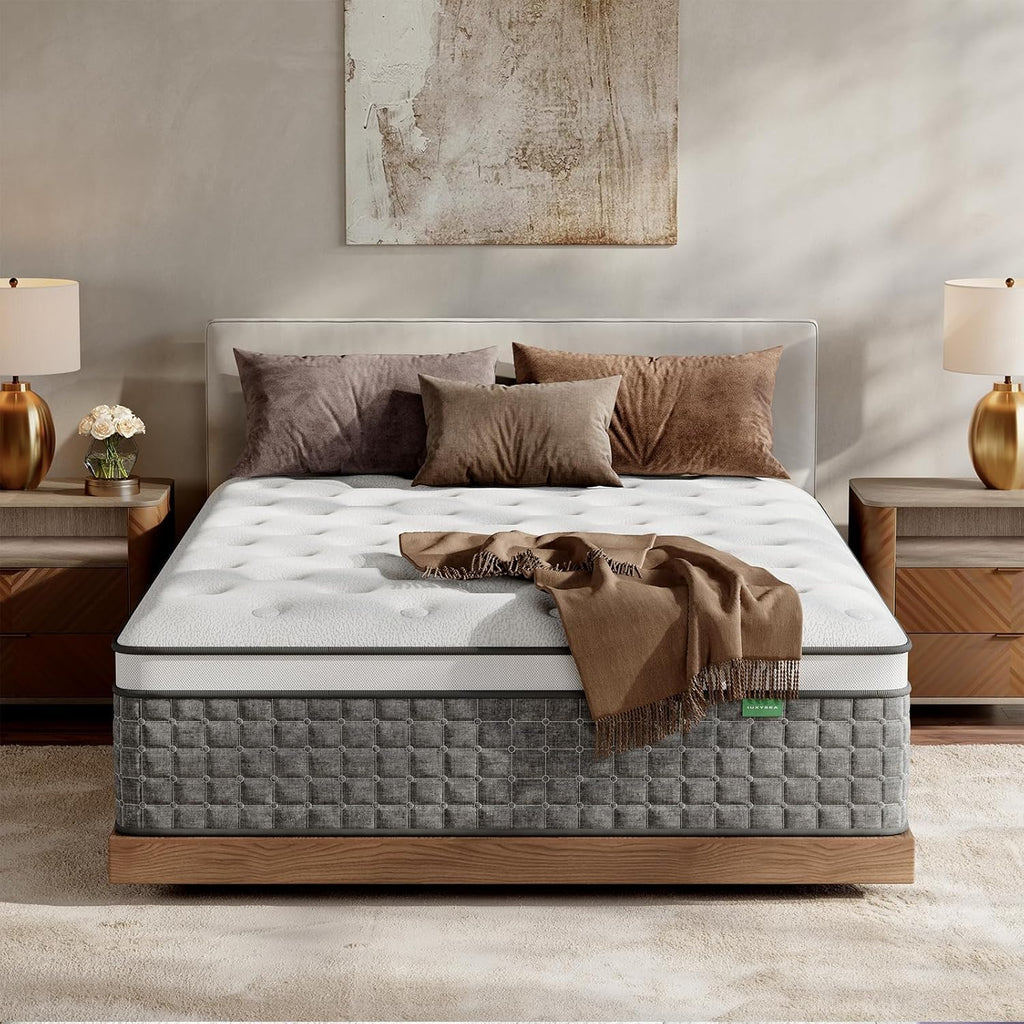 Full Size 12 Inch Medium Firm Hybrid Mattress in a Box I4624