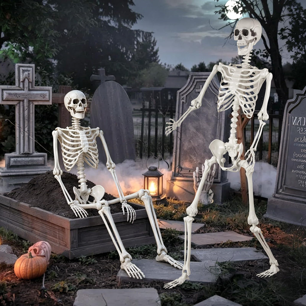 5.4 ft Posable Life Size Skeleton with Movable Joints U443716