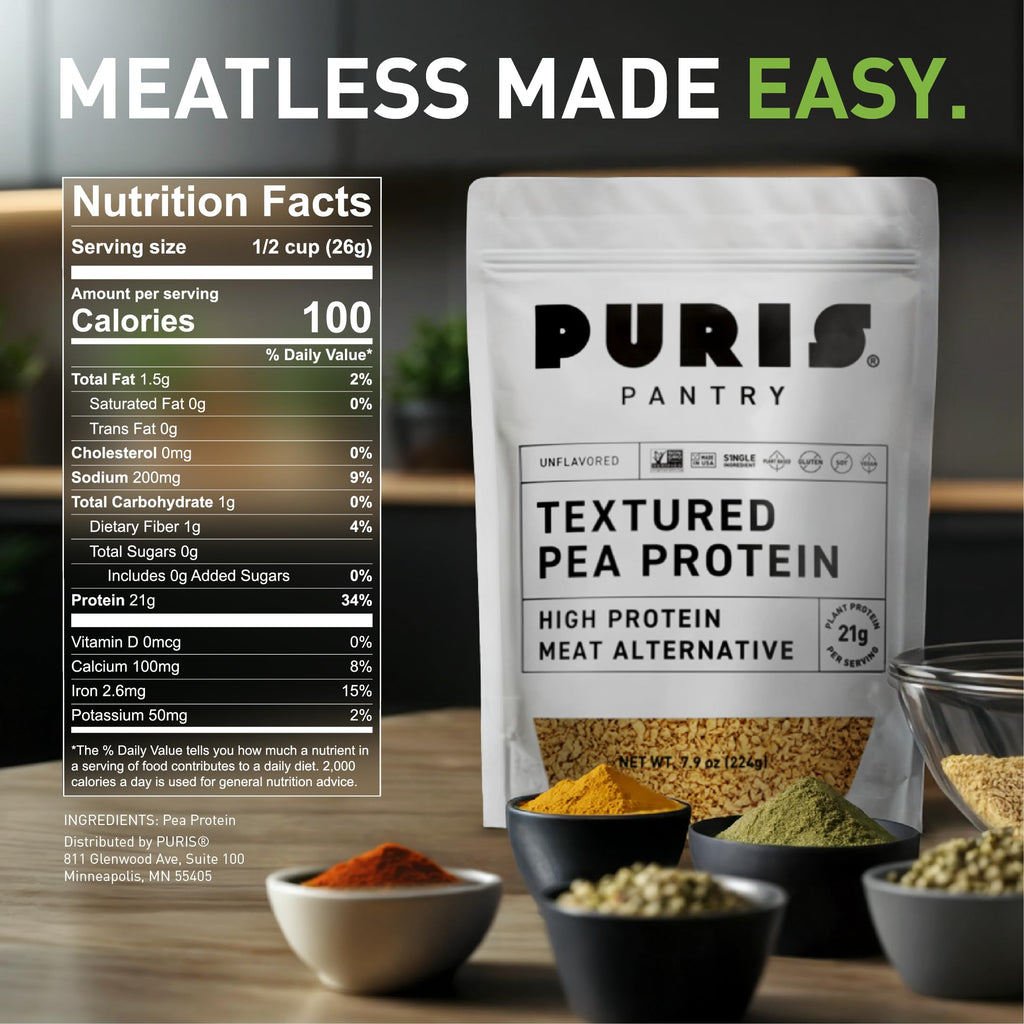 Textured Pea Protein 21g 5 lb Bulk K38987