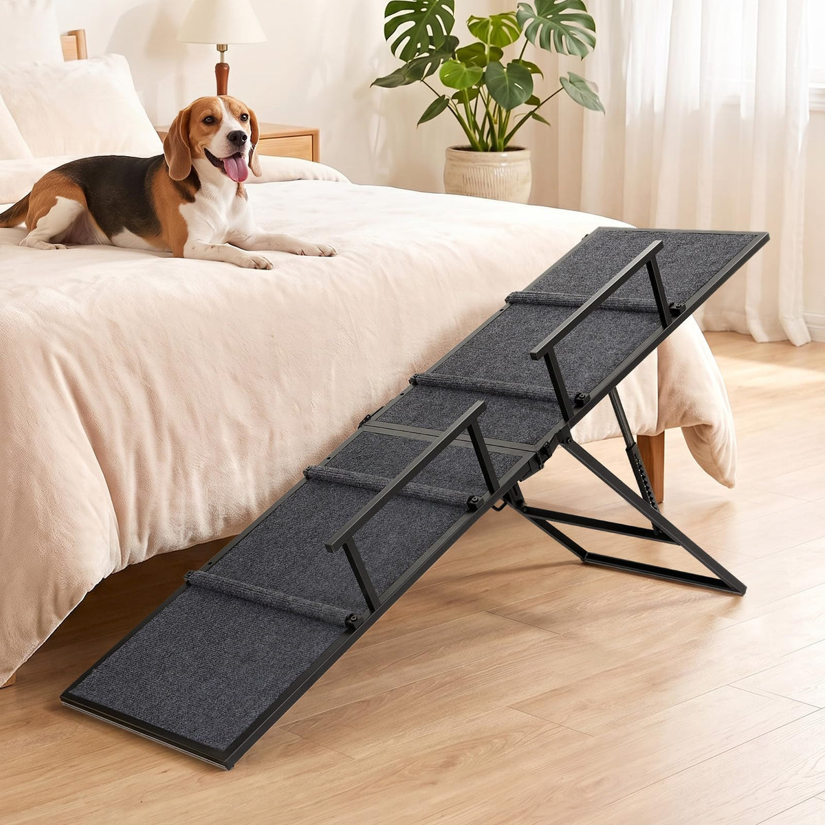 63" Foldable Metal Dog Ramp D2340