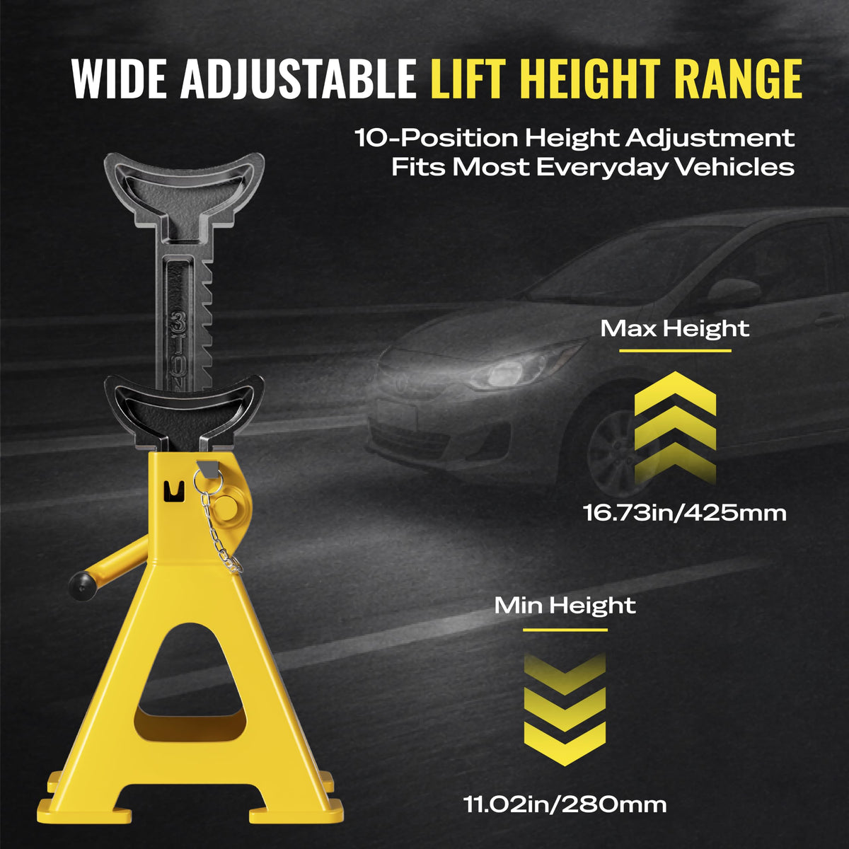 3 Ton Heavy Duty Jack Stands 1 Pair O301