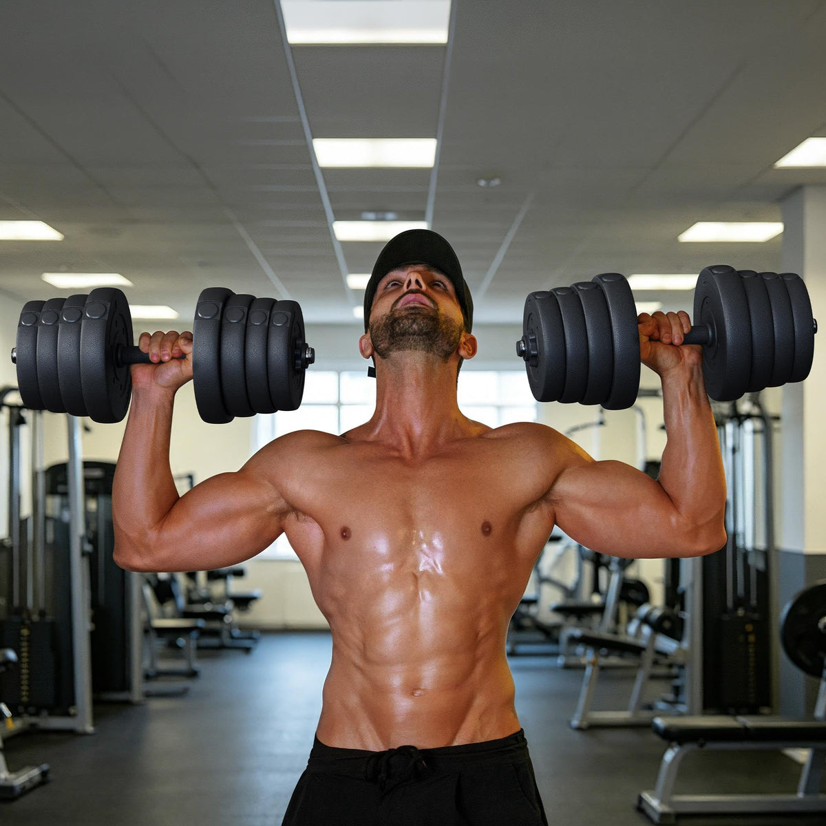 Adjustable Dumbbell Set with Spinlock Collars N997