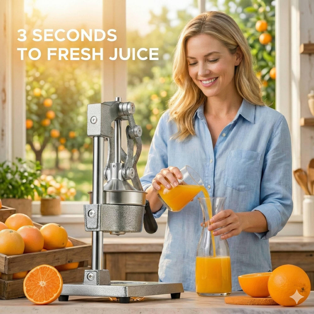 Cast Iron Manual Citrus Juicer with Strainer Q35592