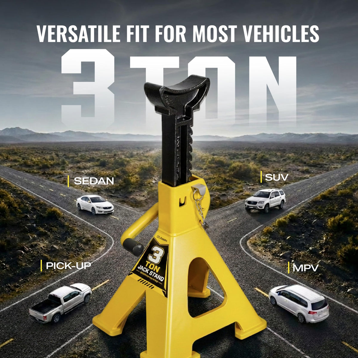 3 Ton Heavy Duty Jack Stands 1 Pair O301