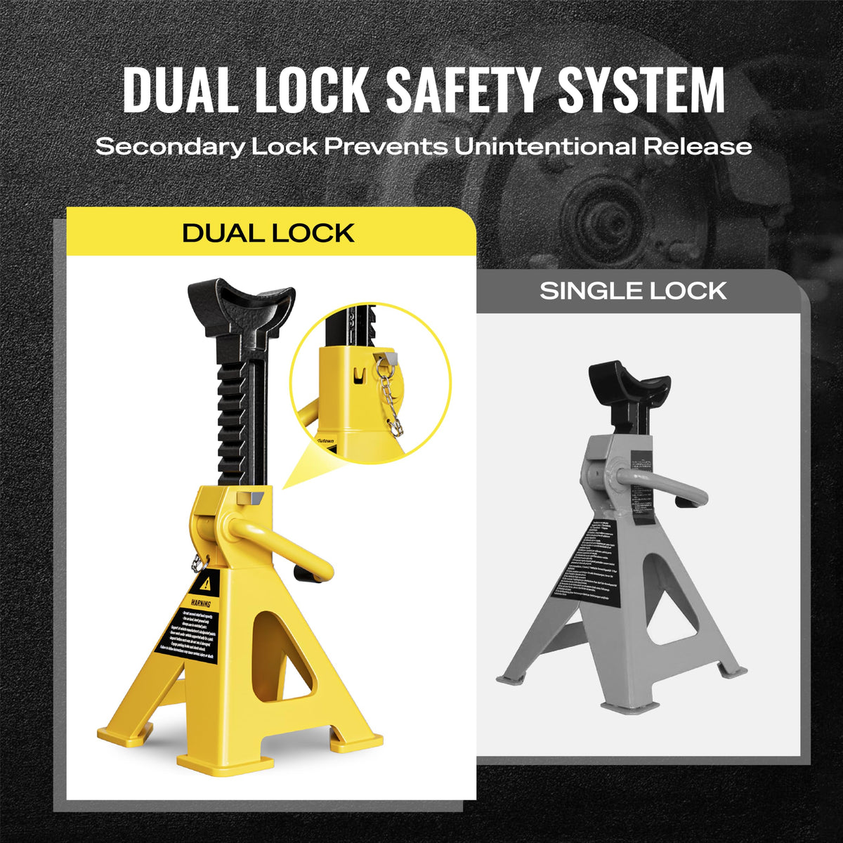3 Ton Heavy Duty Jack Stands 1 Pair O301