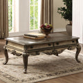 Oak Sofa Table with 2 Drawers and Bottom Shelf E664384