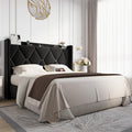 Queen Bed Frame with Storage Headboard R9271